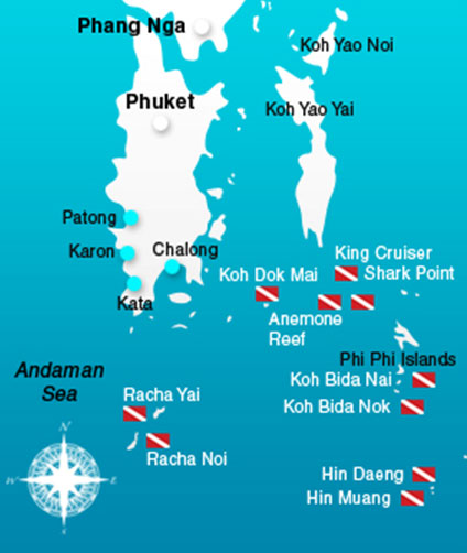 Diving Day Trips Phuket & Phi Phi Islands • Racha Dive Tours | All4Diving